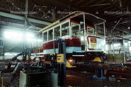 55, Repair Shop, Maintenance, San Francisco Cable Car Repair Barn, Potrero Division Trolley Coach Facility, 1983, 1980s, MRO