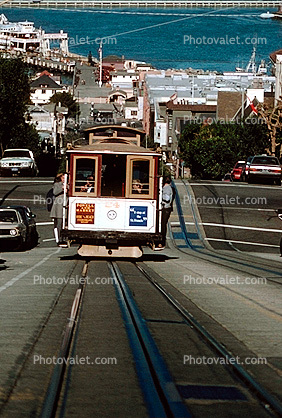 24, The Hyde Street Incline, Steep, Russian Hill, Tracks