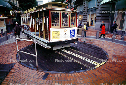 10, The turnabout at 5th and Market, Turnaround, Turntable, Powell Street