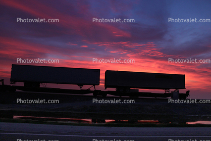 Sunset Clouds, Container Shipment