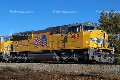 UP 9919, SD59MX, Union Pacific Railroad Company, Napa, California