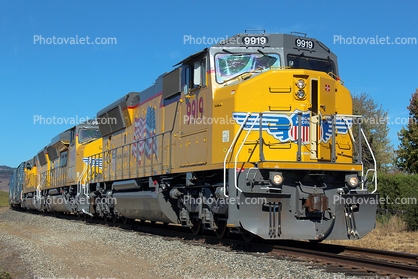 UP 9919, SD59MX, Union Pacific Railroad Company, Napa, California