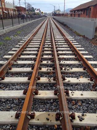 New Railroad Tracks for the SMART trains, Cement Ties