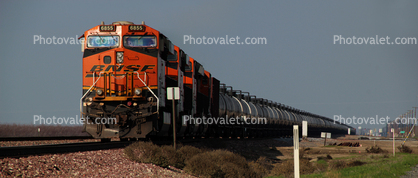 BNSF ES44C4 6855, Oil Tanker Train, Diesel Engine 6855, GE ES44C4