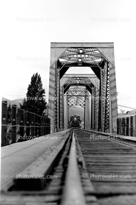 Truss Bridge, Railroad Tracks