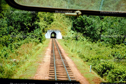 Tunnel, Railroad Tracks, Rainforest, Bukit Besi, 1950s