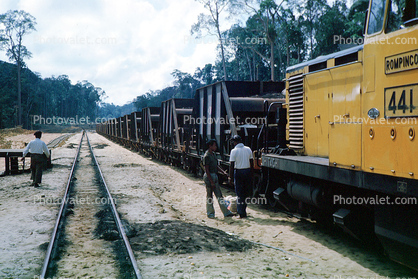 Ore Train, Railroad Tracks, Bukit Ibam, 1950s