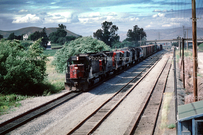 SP 8898, Southern Pacific, Central California, 2 May 1986
