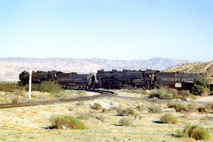 Southern Pacific Steam Locomotive 5034, 4-10-2, Railroad, 1950s