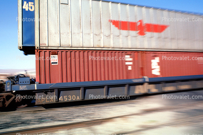 intermodal, American President Lines, APL, Piggyback Container, Caution, warning, 8 June 1987