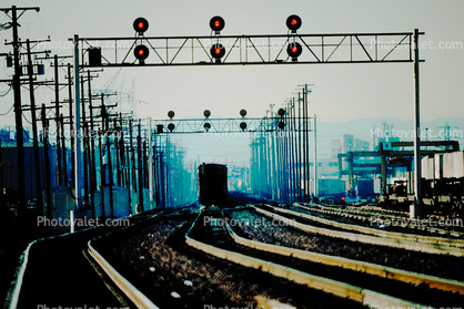 Rail yard with Signal Lights, 12 February 1988