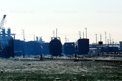 trainyard, boxcars, 12 February 1988