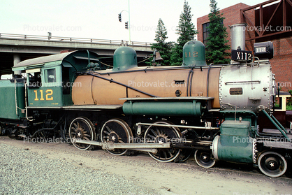 NWP 112, Alco 4-6-0, Northwestern Pacific Railroad Company, X112, Wheels, Power