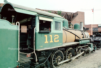 NWP 112, Alco 4-6-0, Northwestern Pacific Railroad Company, X112, Wheels, Power