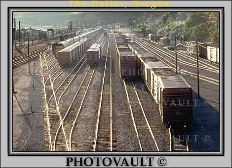 Rail Split, Rail Yard, Columbia River Basin, Railroad Tracks, 11 August 1991