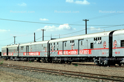 Barnum and Baily Circus Train, Fresno California