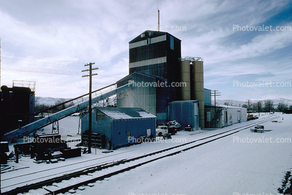 Silo, buildings, Snow, Ice, Cold, Frozen, Icy, Winter, 31 December 1992