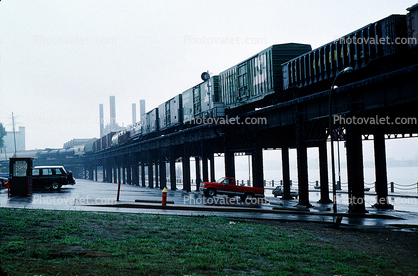 Freight Train, Mississippi River, 20 October 1993