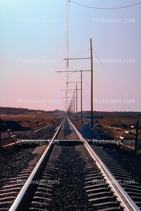 Train Track, Arizona, Catenary Wire, west of Kayenta, 19 November 1993