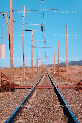 Train Track, Arizona, Catenary Wire, 19 November 1993