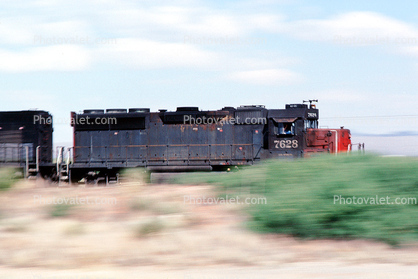 SP 7628, Southern Pacific, Diesel Electric Locomotive, 9 May 1994