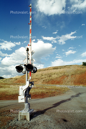 Railroad Crossing gate, Caution, warning, 11 September 1994