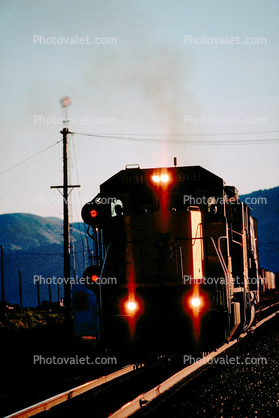 UP 9131, GE C40-8, Union Pacific, Tracks, Black Rock Desert, Gerlach, Nevada