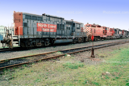 3190, NCRR 3190, Rebuilt EMD GP9E, North Coast Railroad, Central California Traction, Eureka, California