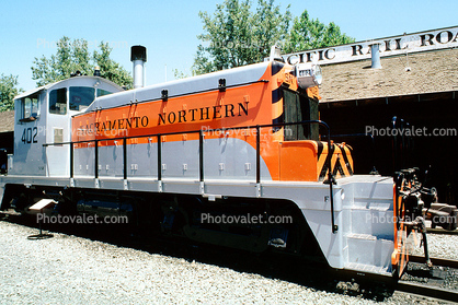 SN 402, Sacramento Northern Diesel-Electric Locomotive No. 402, switcher