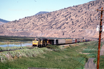 UP 4347, Union Pacific, Diesel Electric Locomotive, Klamath Lake