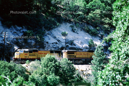 UP 4416, Union Pacific, Feather River Canyon, Sierra-Nevada Mountains
