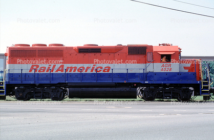 Rail America, AGR 4028, EMD GP40, Alabama and Gulf Coast