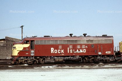 Rock Island, RI 409, EMD FP7, F-Unit