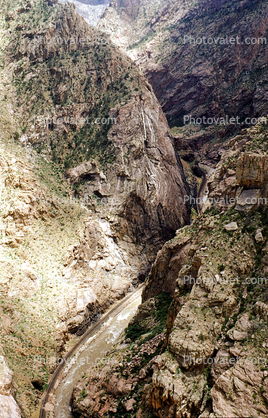 Royal Gorge Route, Canyon, Arkansas River, Colorado, 1950s