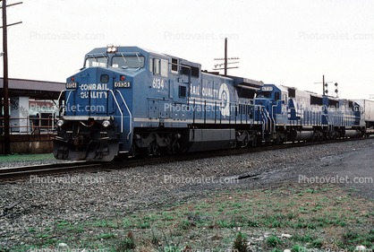 CR 6134, GE C40-8W, Conrail, Bound Brook New Jersey, Somerset County