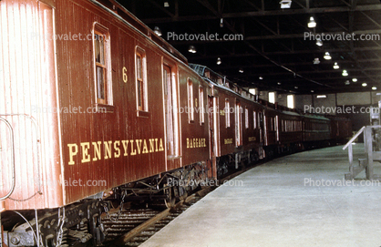 Baggage railcars, Railroad Museum of Pennsylvania, Strasburg