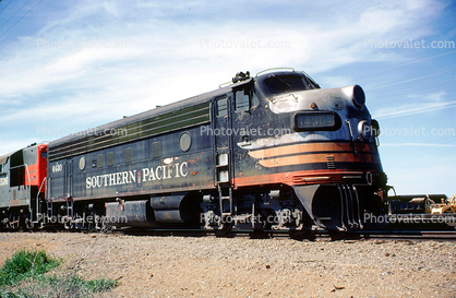 SP 6430, EMD F7(A), Southern Pacific Locomotive, F-Unit, Davis California