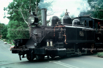 NA-class locomotive 8A, The Puffing Billy Railway, 2-6-2T, Victorian Railways narrow-gauge line