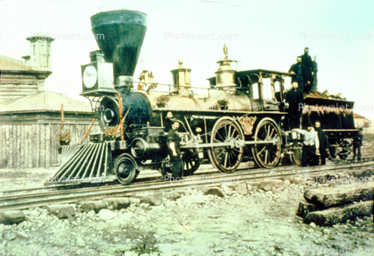Civil War Locomotive, 1860's, 4-4-0