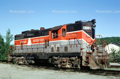 EMD GP7, Bangor & Aroostook, 68, Millinocket Maine