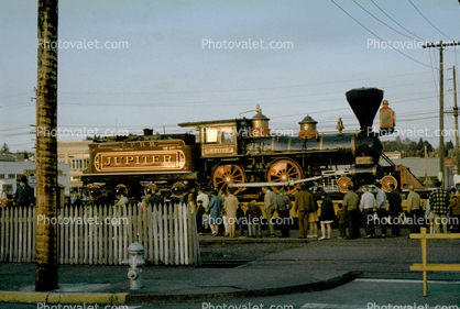 Jupiter Steam Engine, C.P.R.R., 4-4-0, Central Pacific Railroad #60, No. 60, September 1972, 1970s
