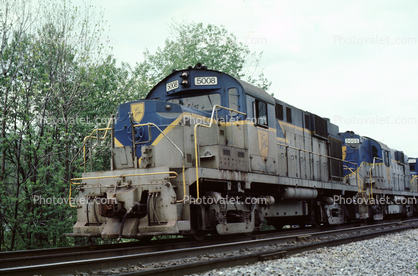 RS-36 5008, Delaware & Hudson Locomotive, Lanesboro Pennsylvania