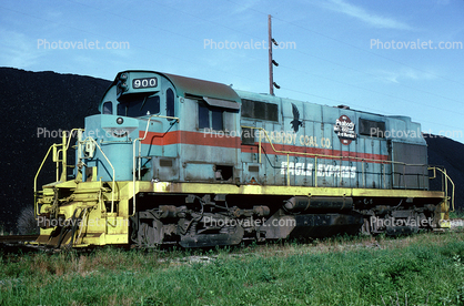 PCCX 900, Peabody Coal Co., Eagle Express, ALCo RS-27, Shawneetown Illinois