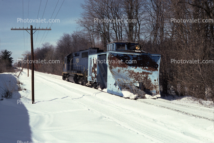 Snow Plow, ice, Scotia New York, February 1988