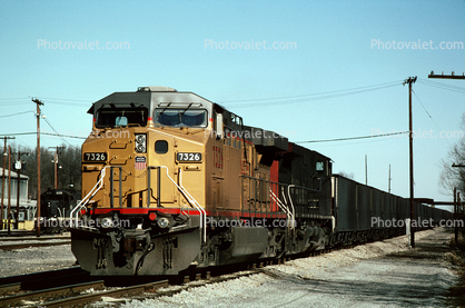 Union Pacific UP 7326, GE AC4460CW, Paducah Kentucky, McCracken County