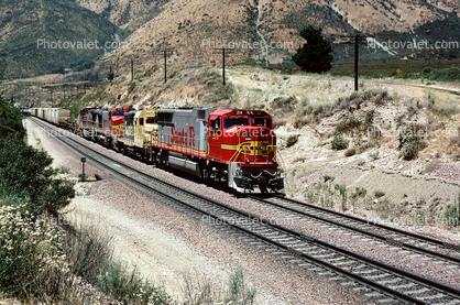 ATSF 214, Santa-Fe locomotive, Tehachapi