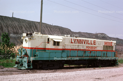 PCC 343, Lynnville Mine, Peabody Locomotive, Indiana