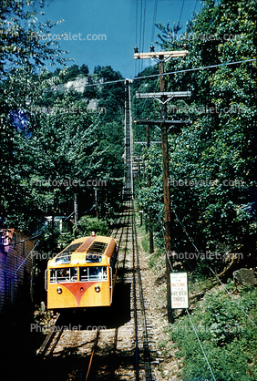 Lookout Mountain Incline, Chattanooga, Funicular Railway, Tennessee, 1945, 1940s