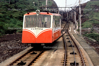 The Hakone Tozan Cablecar Railway, Odawara, Japan, August 1968, 1960s