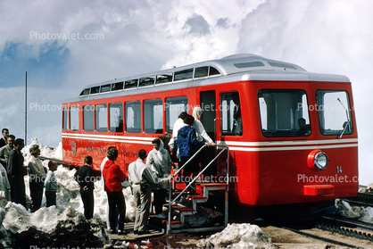 Passenger railcar, Manitou and Pikes Peak Cog Railway, June 1964, 1960s